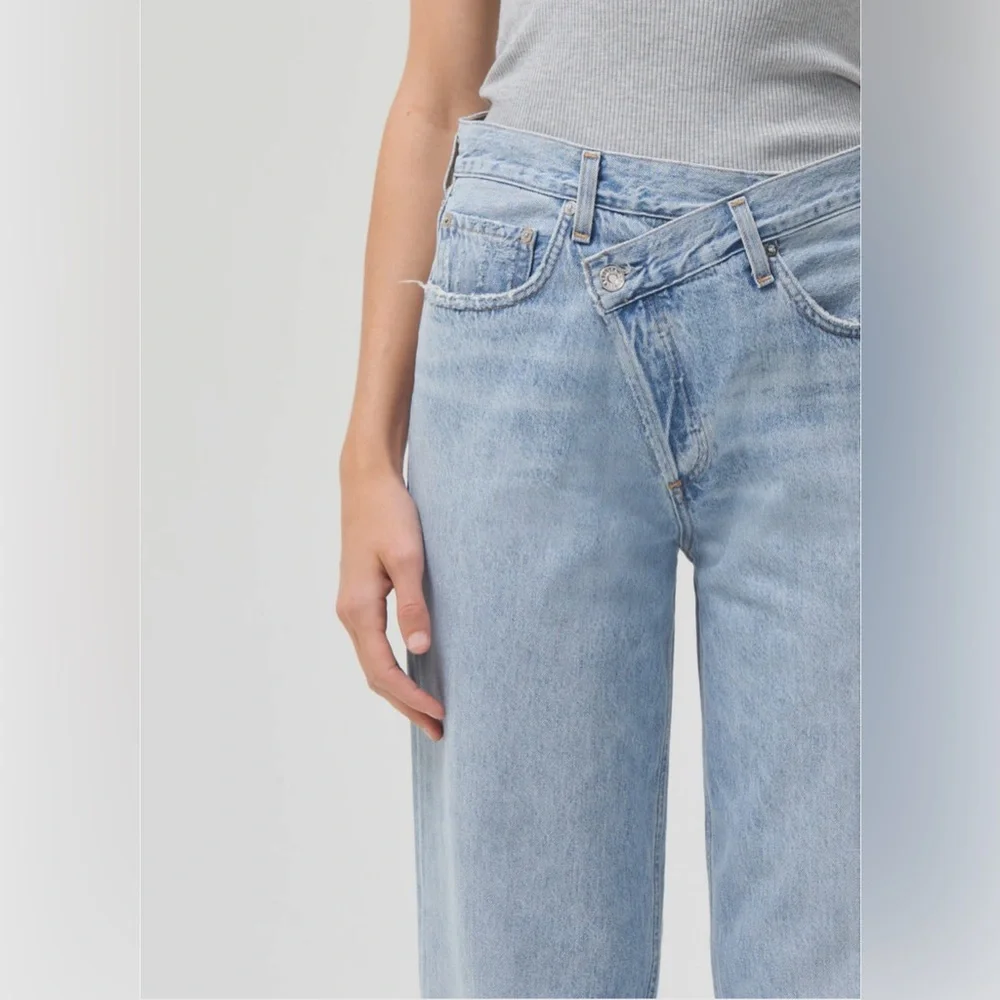 AGOLDE Criss Cross Upsized Jean in suburbia medium wash size 26 - Picture 5 of 10